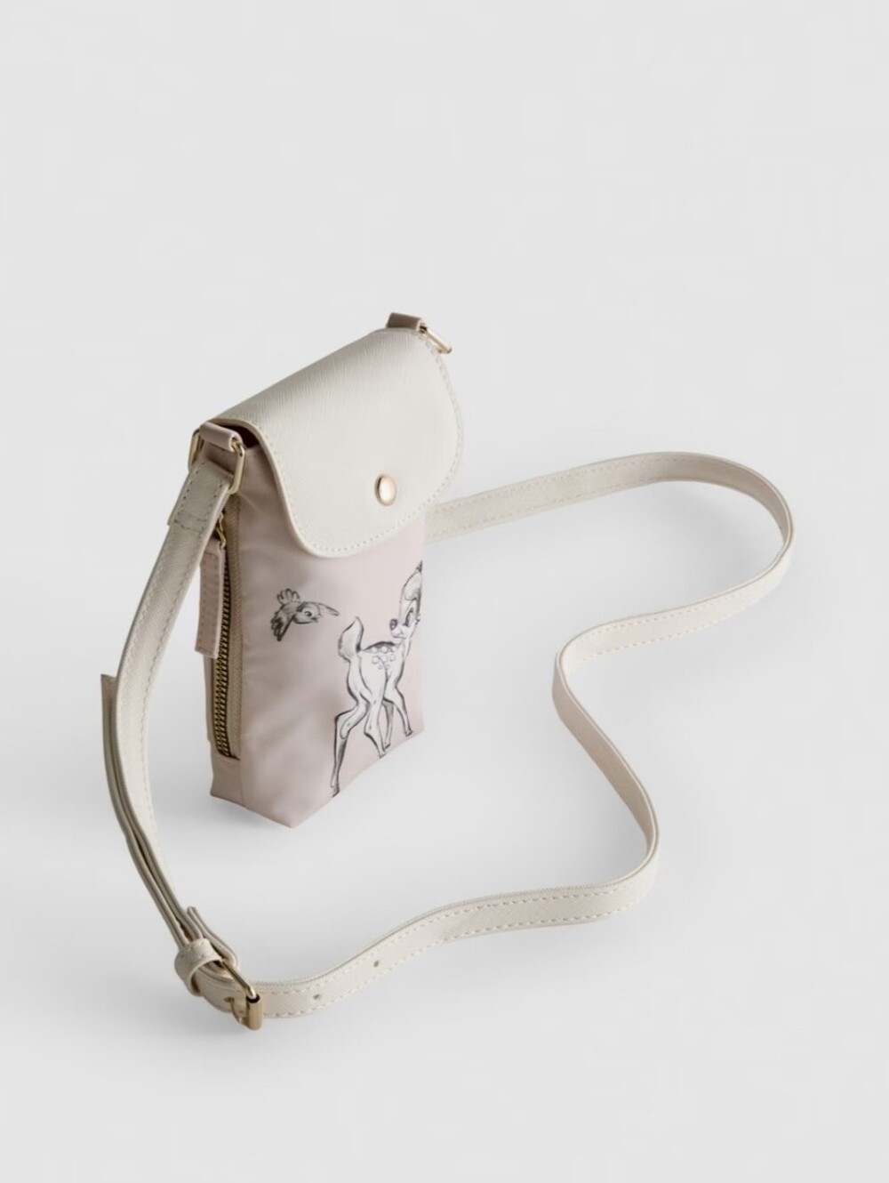 Disney Bambi Small Crossbody Phone Bag with Cream Flap, Primark - Picture 2 of 6